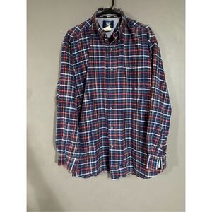 Twenty X Blue Plaid Button Up Long Sleeve Shirt Size XL